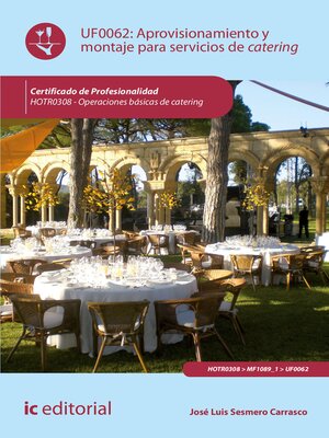 cover image of Aprovisionamiento y montaje para servicios de catering. HOTR0308